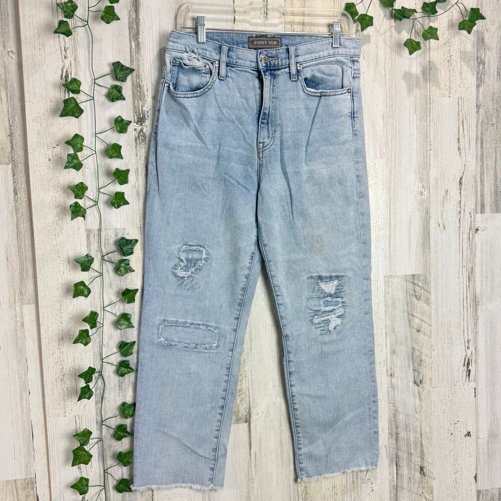 Point Sur Denim High Rise Slim Boy Toothpick Jeans size 29